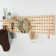 Wood Pegboard Modular Display Wooden Pegboard Combination Wall Organizer Storage Wall Hooks Shelf, Comes With 2 Pieces Pegboards