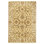 Hand Knotted Wool Oriental Area Rug in Gold And Ivory