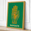 Golden Namaste Hand Minimalist - Wrapped Canvas-111208455-111208475