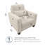 Fauteuil Alitza de 88,9 cm de large-676781031