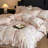 Floral Double-Layer Crinkle Cotton Duvet Cover Set-124974148-124974152