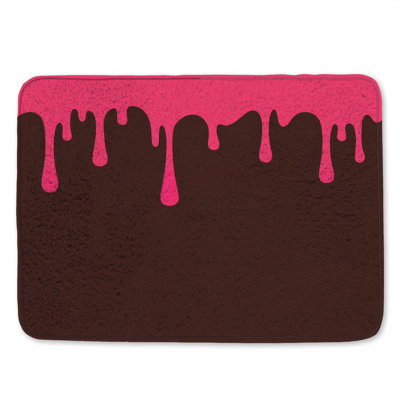 Tapis de bain rose