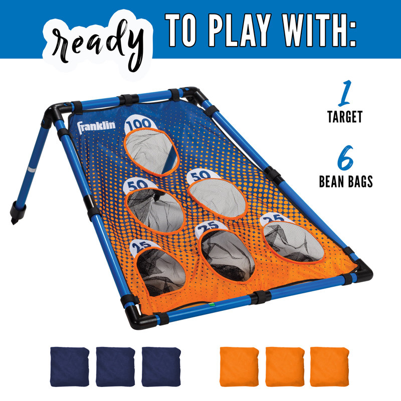 Multi-color PVC Bean Bag Toss Game Set with 6 Holes
