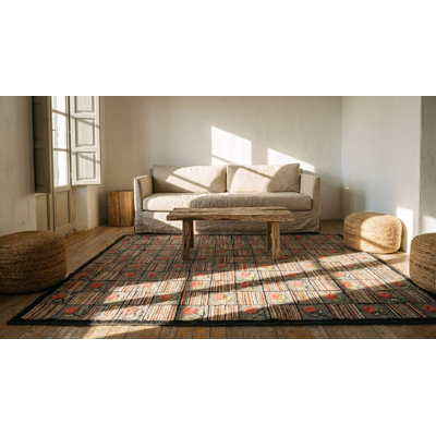 Tapis bouclé gris antique
