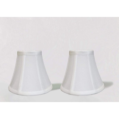 Abat-jour cloche en soie / shantung H 5 po x l 6 po (à pince)