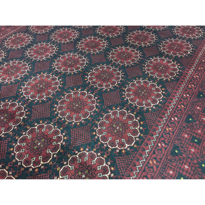 Tapis rouge noué à la main de haute qualité