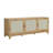 Sheridan 63" Mid-Century Modern 6-Shelf TV Stand for TVs up to 55" in Natural-91028884