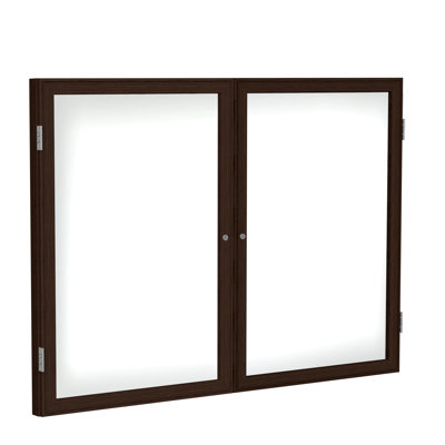 Enclosed White Board Ghent Yes Enclosed Cabinet Wood Whiteboard