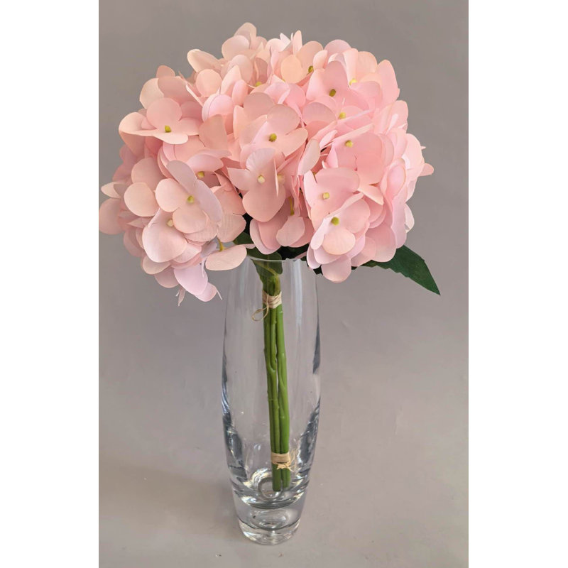 BOUQUET D'HORTENDAÏS X3 PIÈCES, Pink, 15" H x 5" W