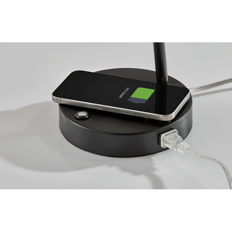 Dax LED Wireless Charging Desk Lamp, Black, Black, Black