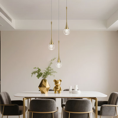Luminaire suspendu grappe 3 lumières DEL 4500K