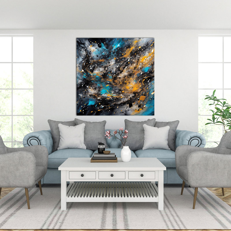 Neon Nebula, 24" H x 24" W