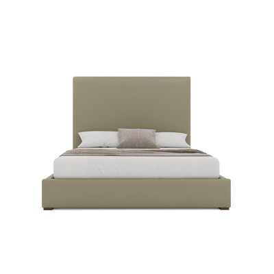 Vegan Leather Wingback Bed