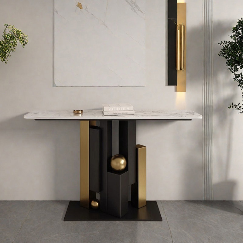 Luxury Style Entryway Console, 31.5" H x 39.4" W x 13.8" D