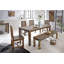 Jimena Mango Square Wood Top Dining Table with Wood Base-101243833