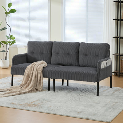 67" Wide Round Arm Loveseat