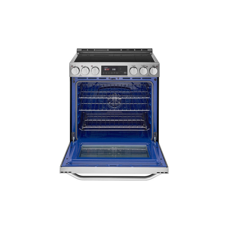 30" 6.3 cu. ft. Smart Slide-in Electric Range with Convection Oven