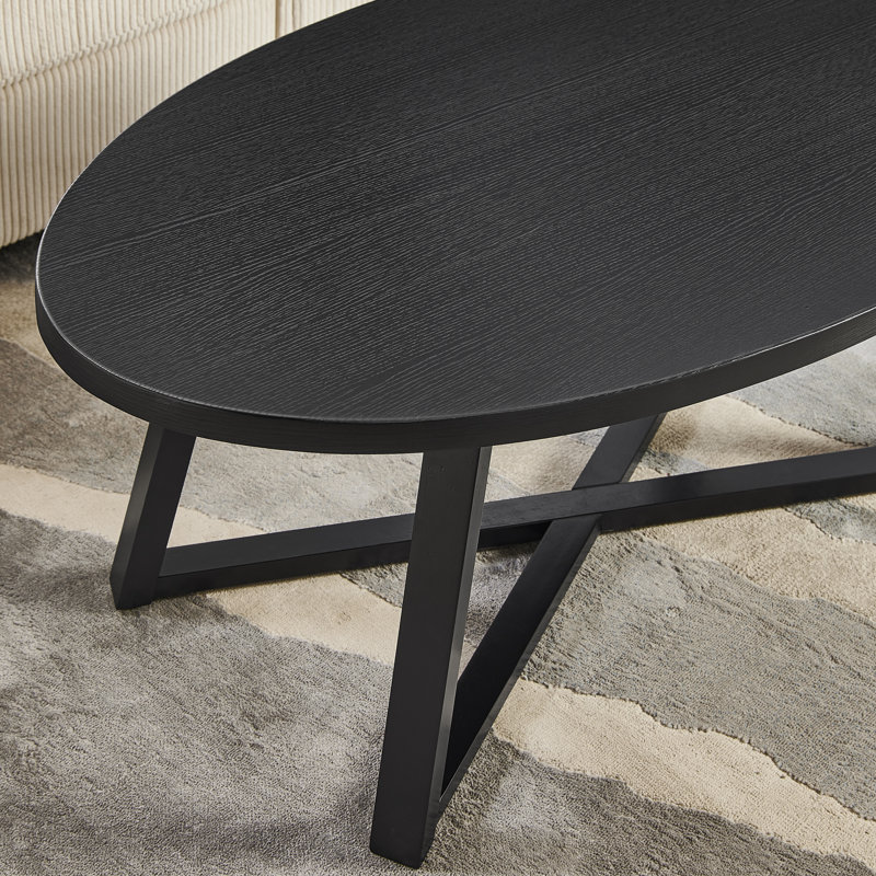Ensemble de tables basses 3 pièces Marvis Savner, Noir, Noir