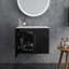 Meuble-lavabo mural avec lavabo double et charnières à fermeture en douceur-1160380733