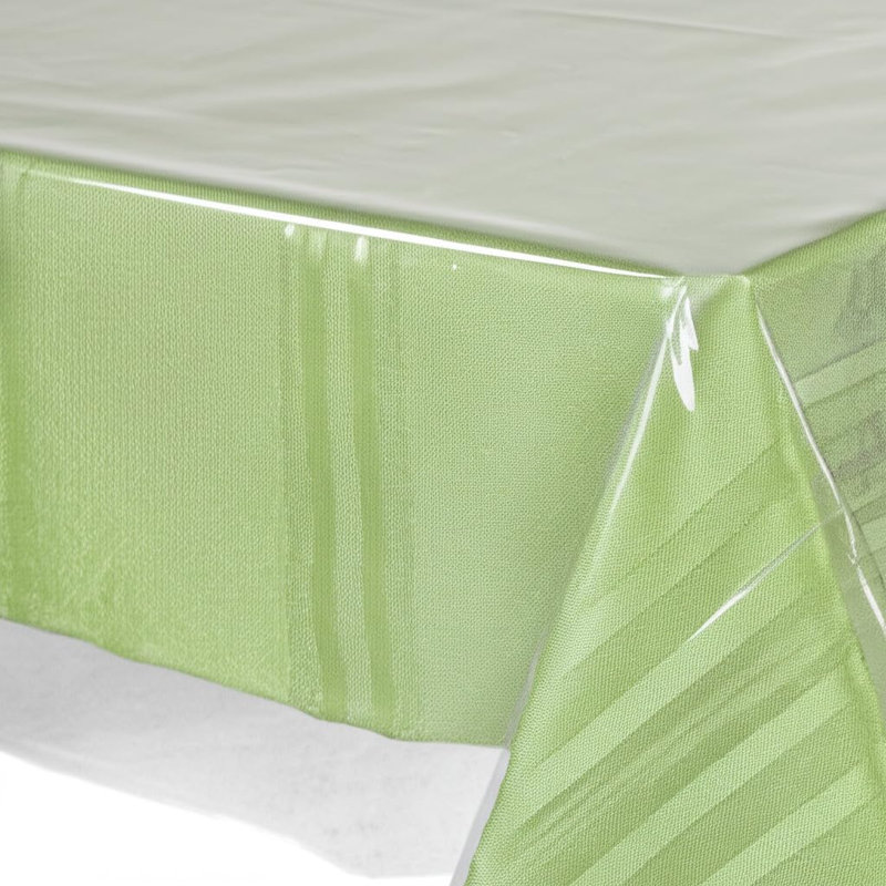 Protecteur de nappe en plastique transparent, vinyle de nappe (60 po x 108 po)