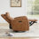 Fauteuil inclinable standard berçant à bouton-poussoir de 33,3 po de largeur Nylie