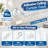 A 3 m (9.8 ft) adhesive ceiling curtain track for smooth ceiling installation in homes, offices, and RVs; the 3 m track mounts without drilling.