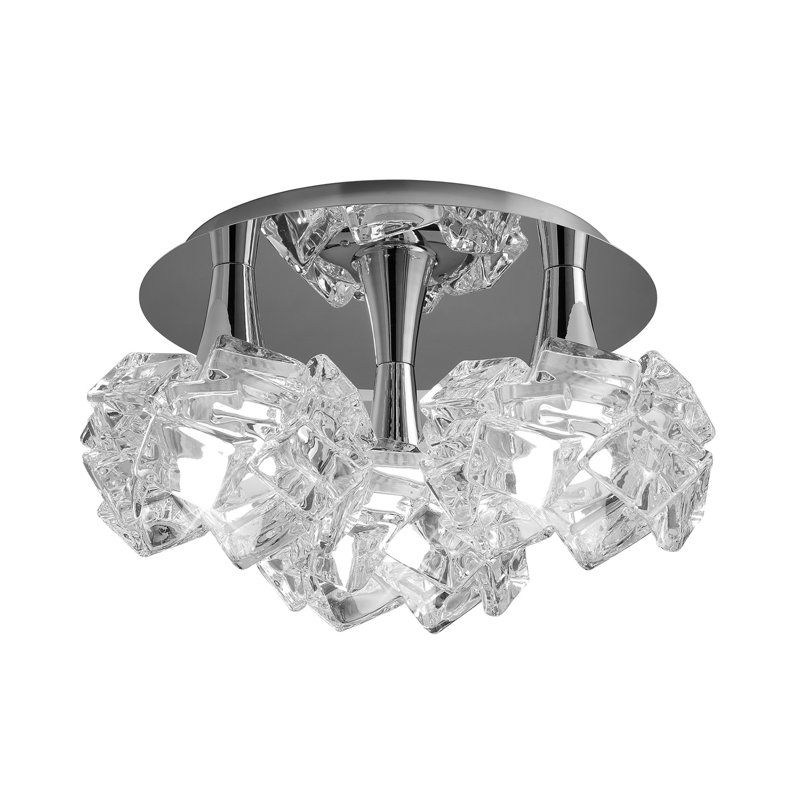 Wanda Glass Semi Flush Mount