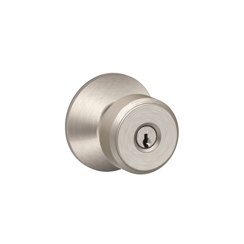 Bowery Keyed Entry Knob, Bright Chrome