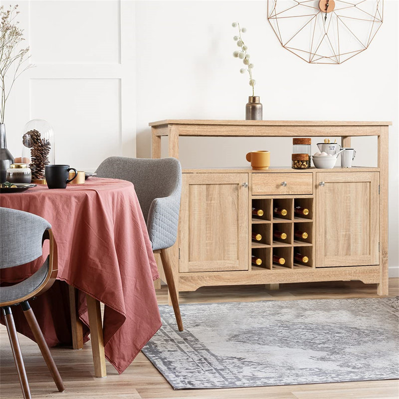 Foland Bar Cabinet, Beige