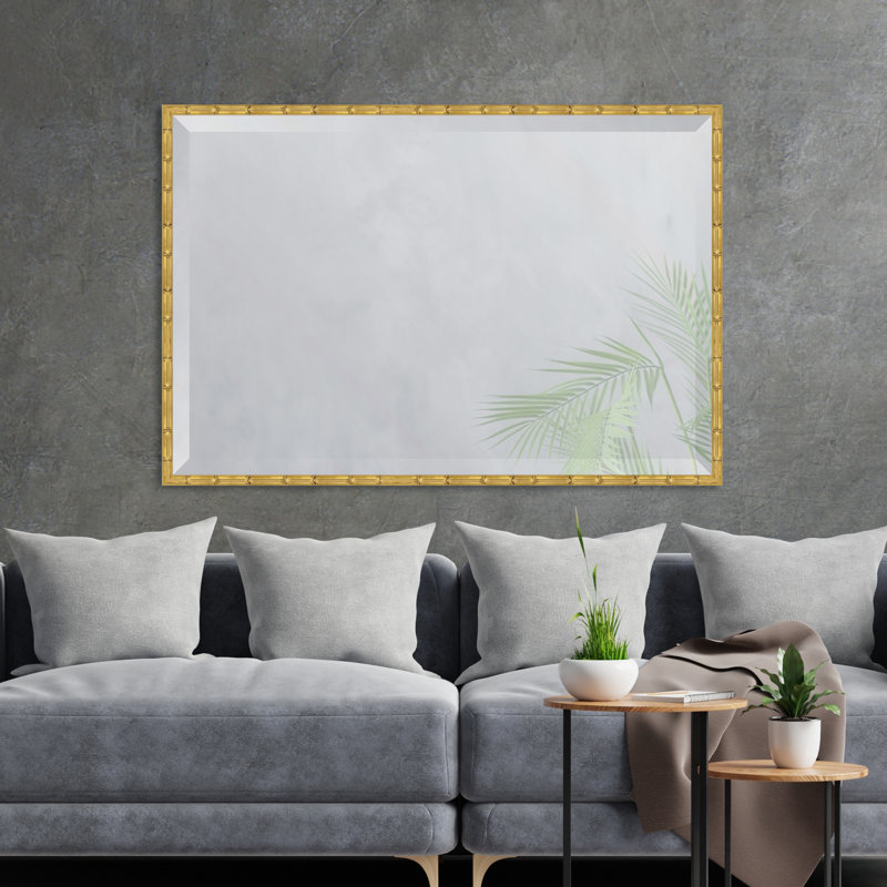 Tearney Rectangle Mirror, 38" x 26", Silver