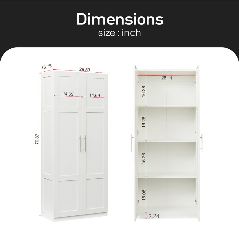 Armoire Elide, Blanc