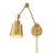 Lila 1-Light Adjustable Wall Sconce in Brass-2106725103