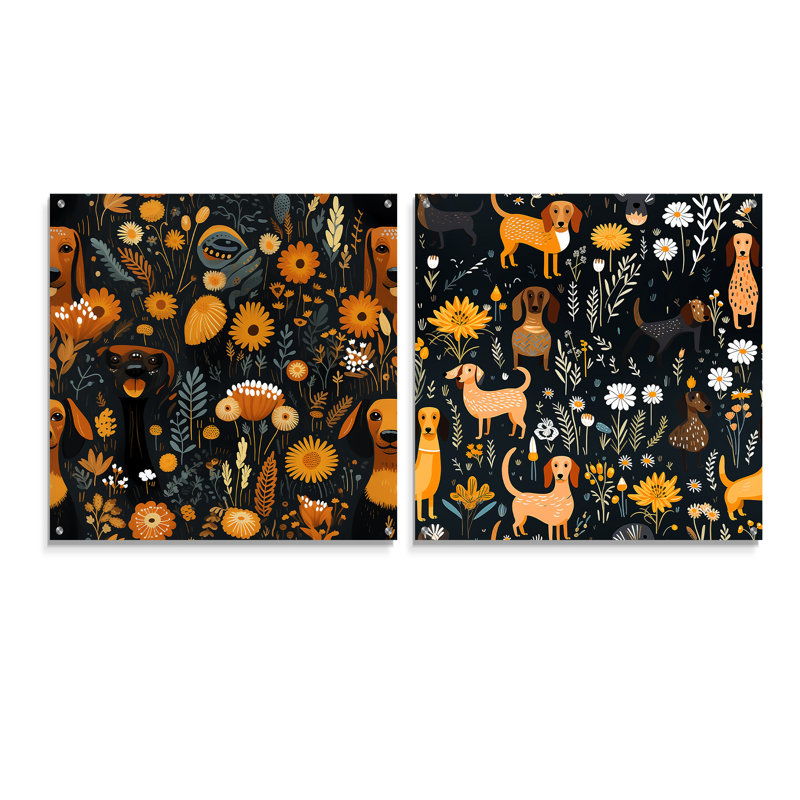 Weiner Dogs, H 16 po x l 33 po