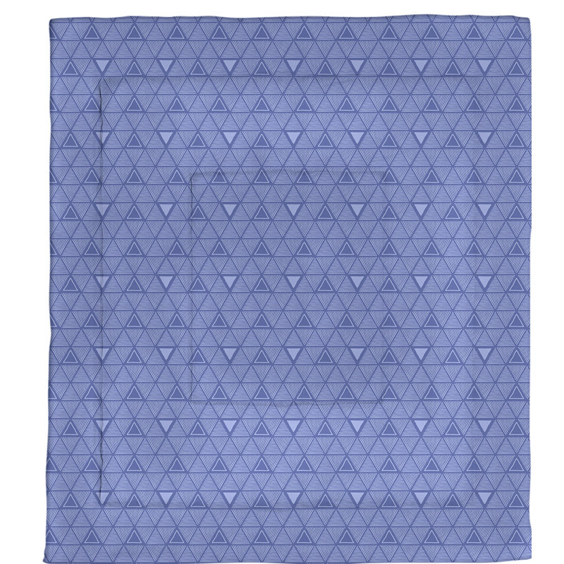 Édredon en microfibre réversible Patricia Geoffrey, Édredon simple TG, Bleu