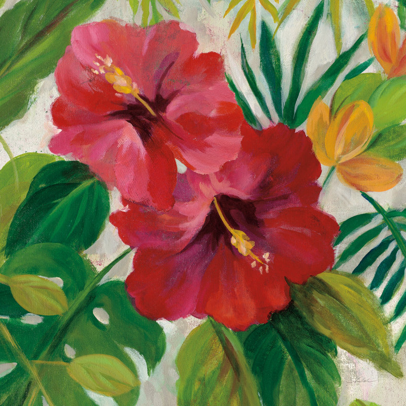 Tropical Jewels I V2 by Silvia Vassileva - Wrapped Canvas Print, 30cm H x 30cm W x 3.8cm D