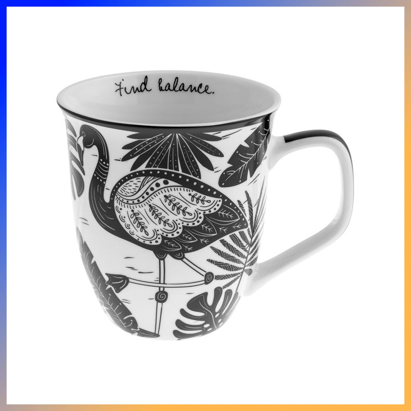 La tasse 14Oz Artisan Boho rehausse vos moments douillets avec cette superbe tasse en céramique noire et blanche, un incontournable de l'hiver. Conçu avec une élégance bohème artistique, il combine une finition noire matte profonde avec de charmants motifs minimalistes.