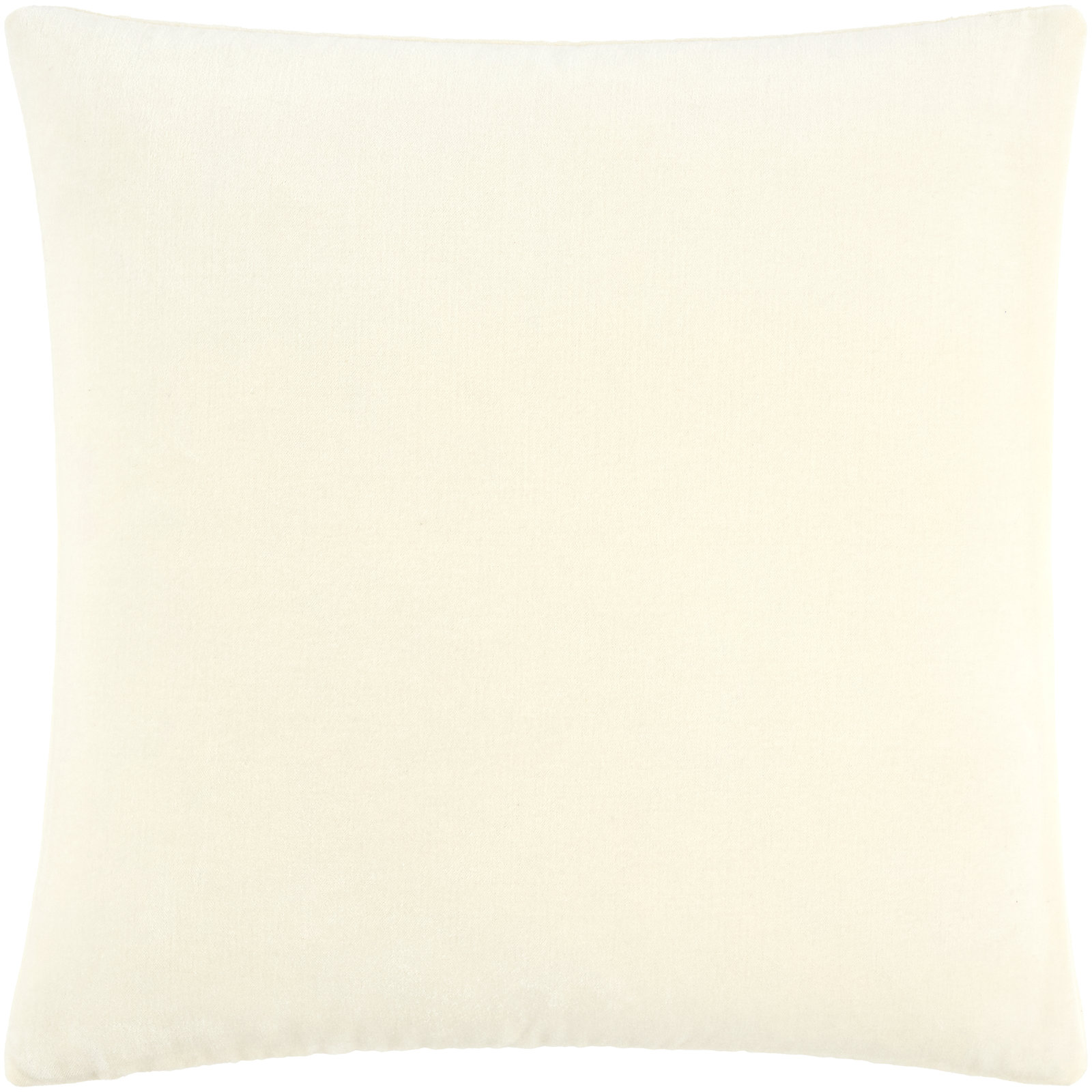 Denny Velvet Throw Pillow , Duck Down, Rectangle 13"H x 20"W, White