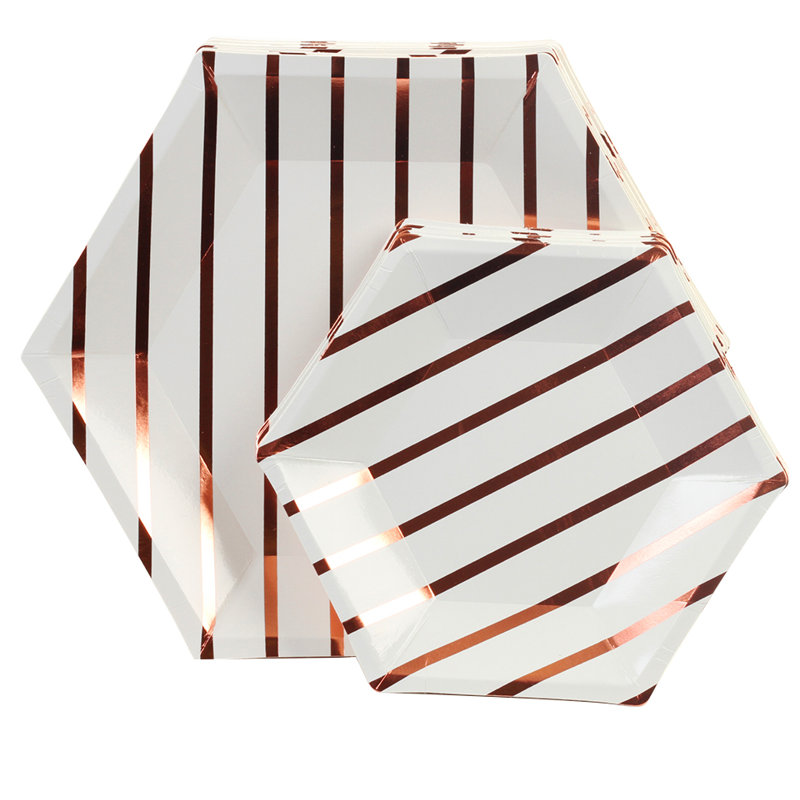 Assiette à fêtes en papier de feuille