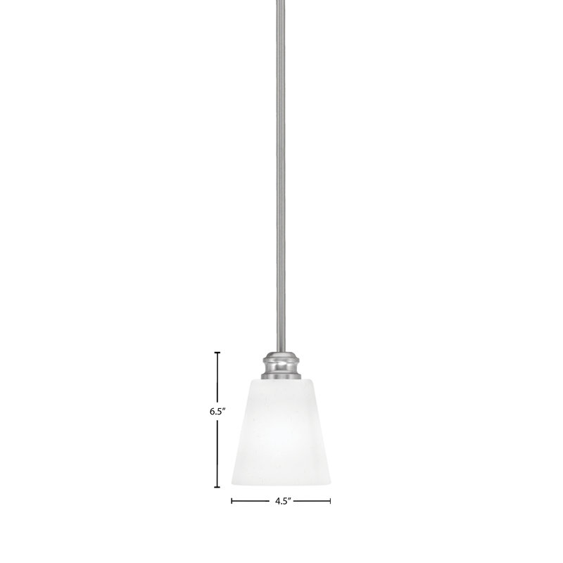 Mini-luminaire suspendu sur pied Edge, Nickel brossé