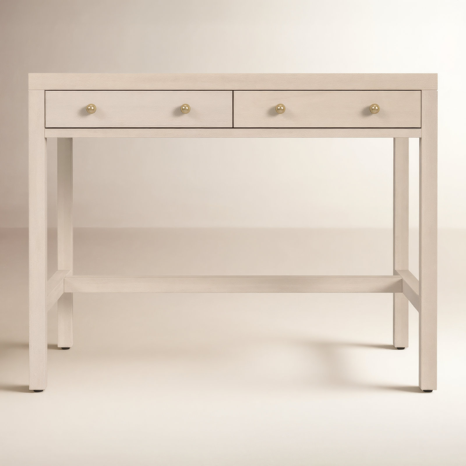 Celine 40" Acacia Writing Desk, Antique Taupe