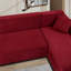 Housse de canapé en L épais en velours - Housse de canapé modulaire avec 2 housses de coussin décoratif-57081208