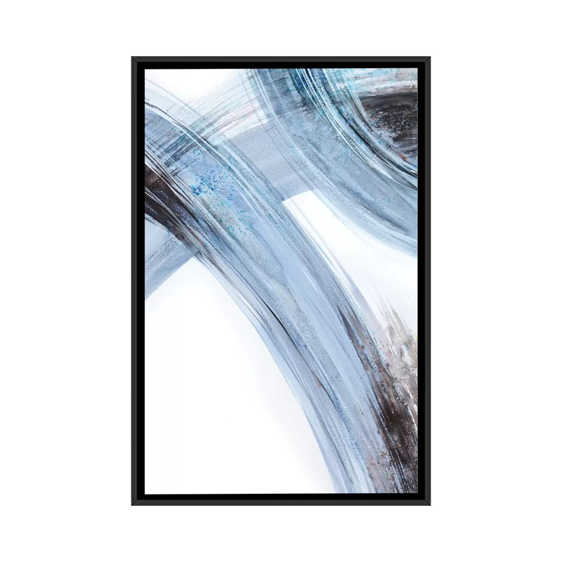 « lines i », impression sur toile, H 26 po x l 18 po x P 1,5 po, Toile avec cadre noir, Pas de tapis