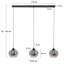 Ellwood 3 - Light Black Crystal Pendant-1699288194