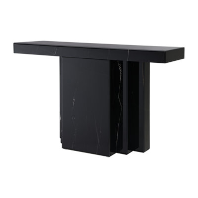 Console, finition miroir noir