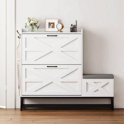 Armoire à chaussures, armoire à chaussures d'entrée de maison, armoire de rangement pour balcon d'entrée, étagère à chaussures de grande capacité