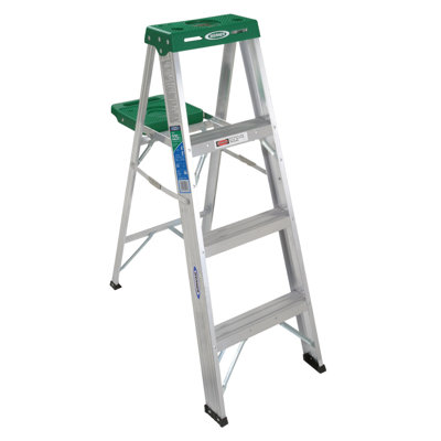 Marchepied en aluminium 2 marches avec capacité de charge de 225 lb
