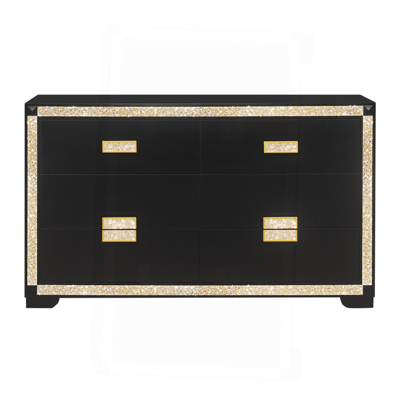 DRESSER ANIMÉ NOIR / DORÉ