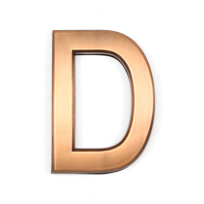 Lettrage 3D lettre D