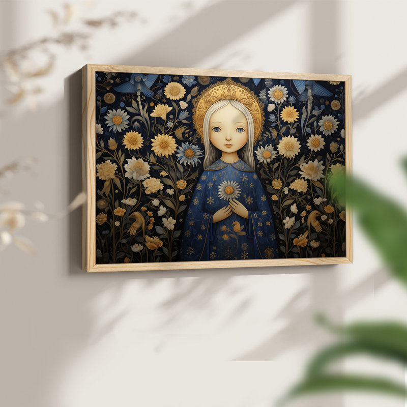 Série religieuse - X III - Reproduction encadrée - Restickable, H 8 po x l 10 po, Naturel