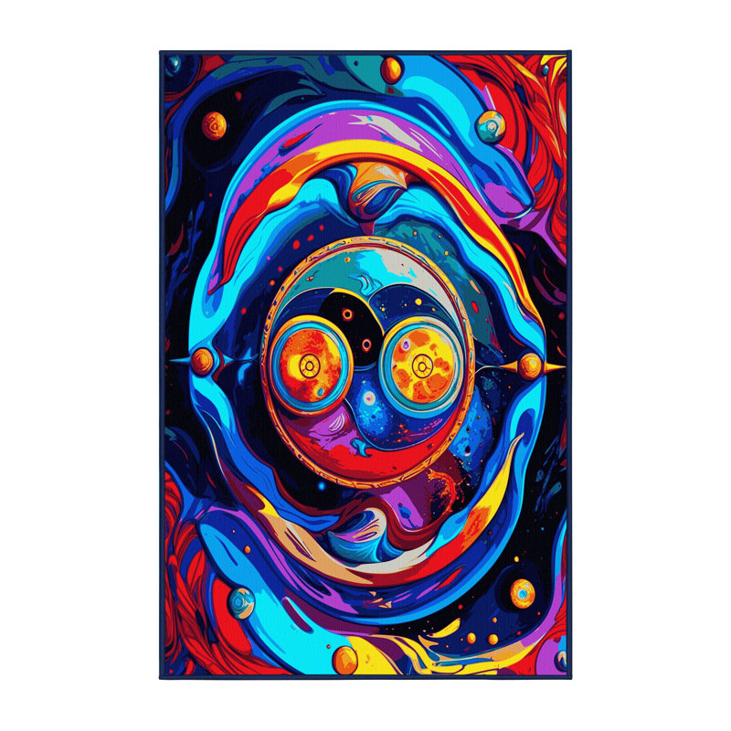 Optical Oasis Rug, Rectangle 4' x 6'